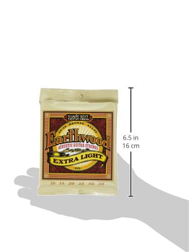 Ernie Ball Earthwood Acoustic Guitar Strings 80 20 Extra Light (10-50 Gauge)