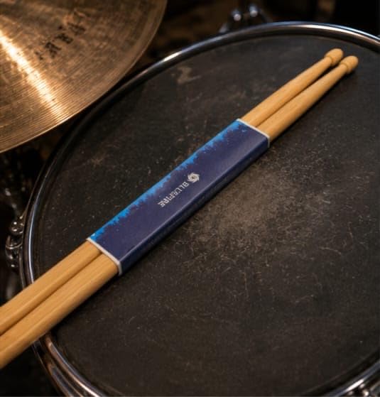Bluefire 7A Hickory Wood Drumsticks | Hickory Wood Premium Drum Sticks