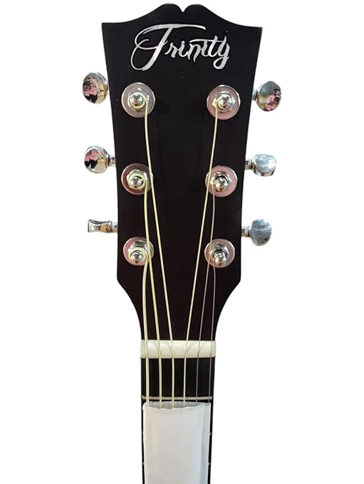 Trinity TNY-3900 BK Acoustic Guitar Linden Wood Rosewood Right Hand Orientation (Black)