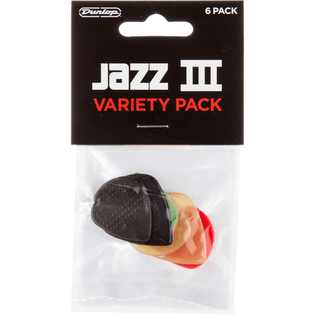 Dunlop Guitar Pick Variety Pack Jazz III (6 PK) PVP103