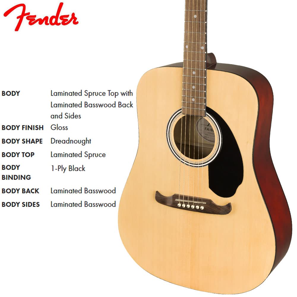 Fender Acoustic Guitar WN (FA-125 NAT)