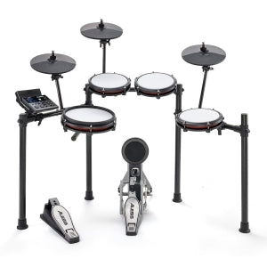 Alesis Nitro Max Kit Eight Piece Electronic Drum Kit with Mesh Heads and Bluetooth