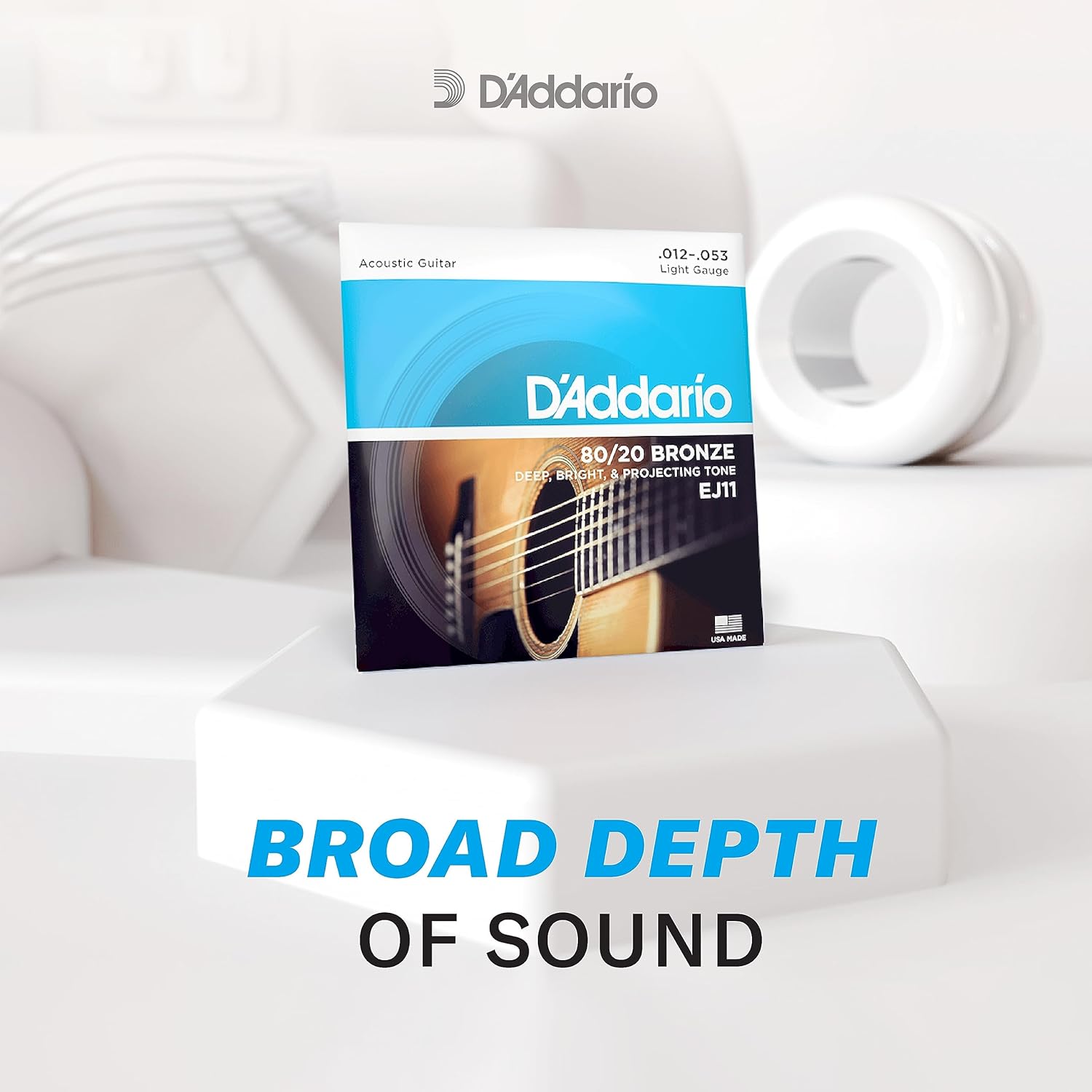 D'Addario EJ11 80/20 Bronze Acoustic Guitar Strings
