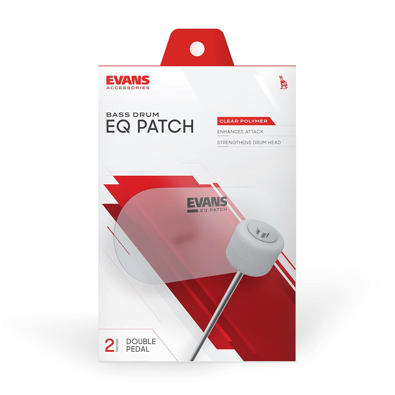 Evans EQ PATCH Clear Plastic Double Patch EQPC2