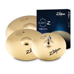 Zildjian ZP4PK Planet Z Complete Cymbal Pack 14-Inch Hi-Hat, 16-Inch Crash And 20-Inch Ride