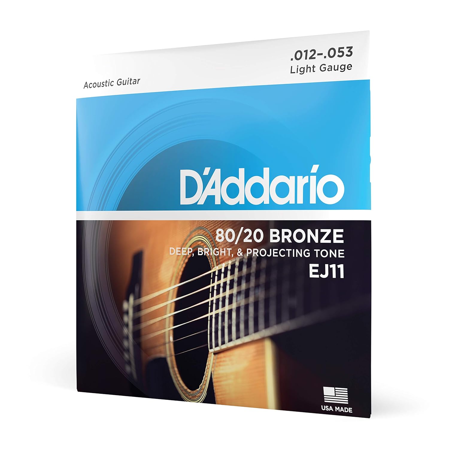 D'Addario EJ11 80/20 Bronze Acoustic Guitar Strings