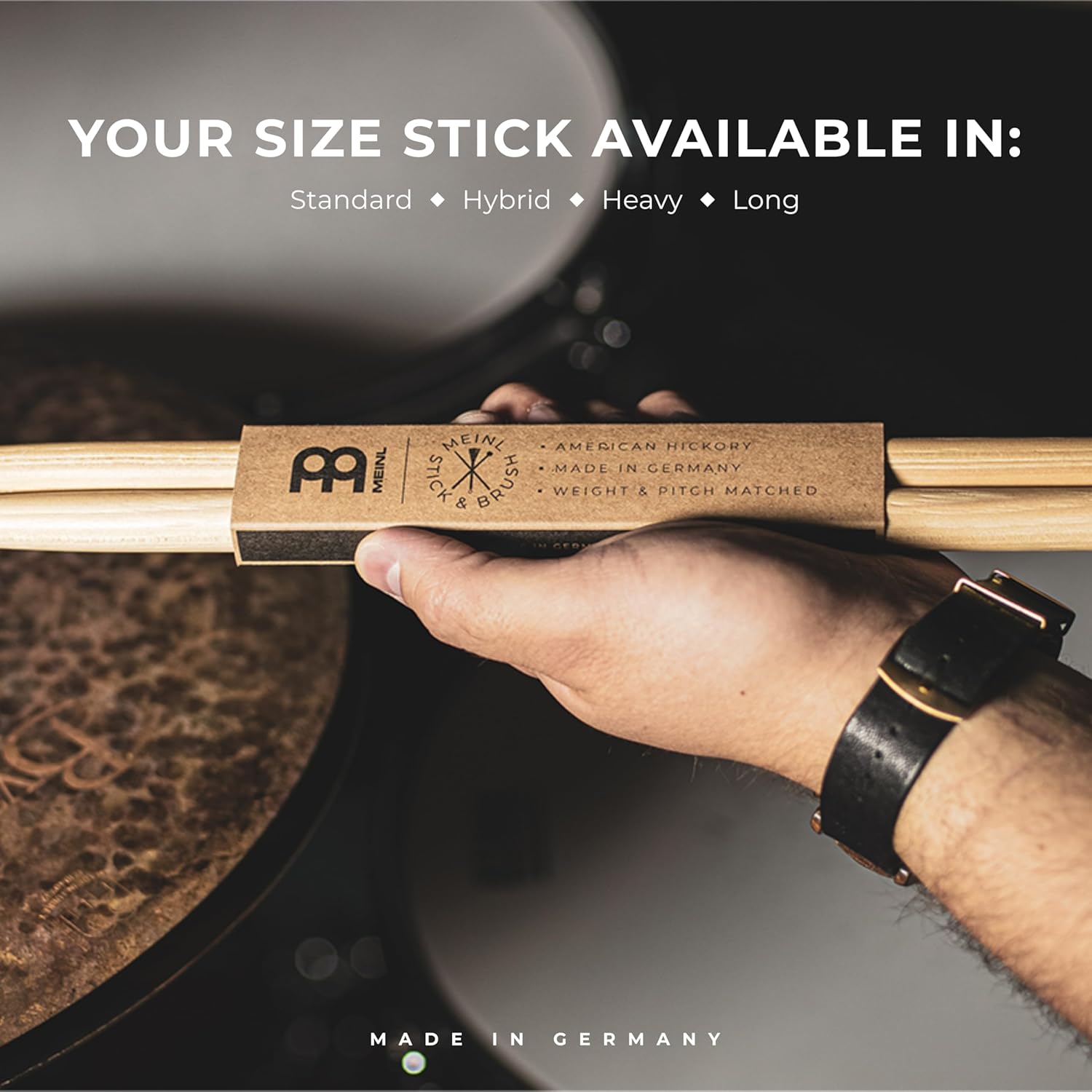 Meinl, Drumstick, Hickory, Acorn Tip -5A SB101