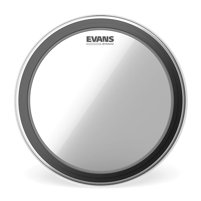 EMAD2 Clear Bass Drum Head 22''