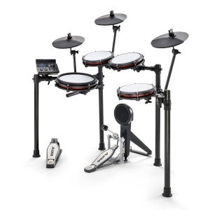 Alesis Nitro Max Kit Eight Piece Electronic Drum Kit with Mesh Heads and Bluetooth