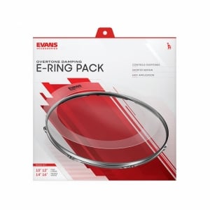 Evans ER ROCK 10-inch 12-inch 16-inch with 14-inch-Snare E-Rings Rock Pack