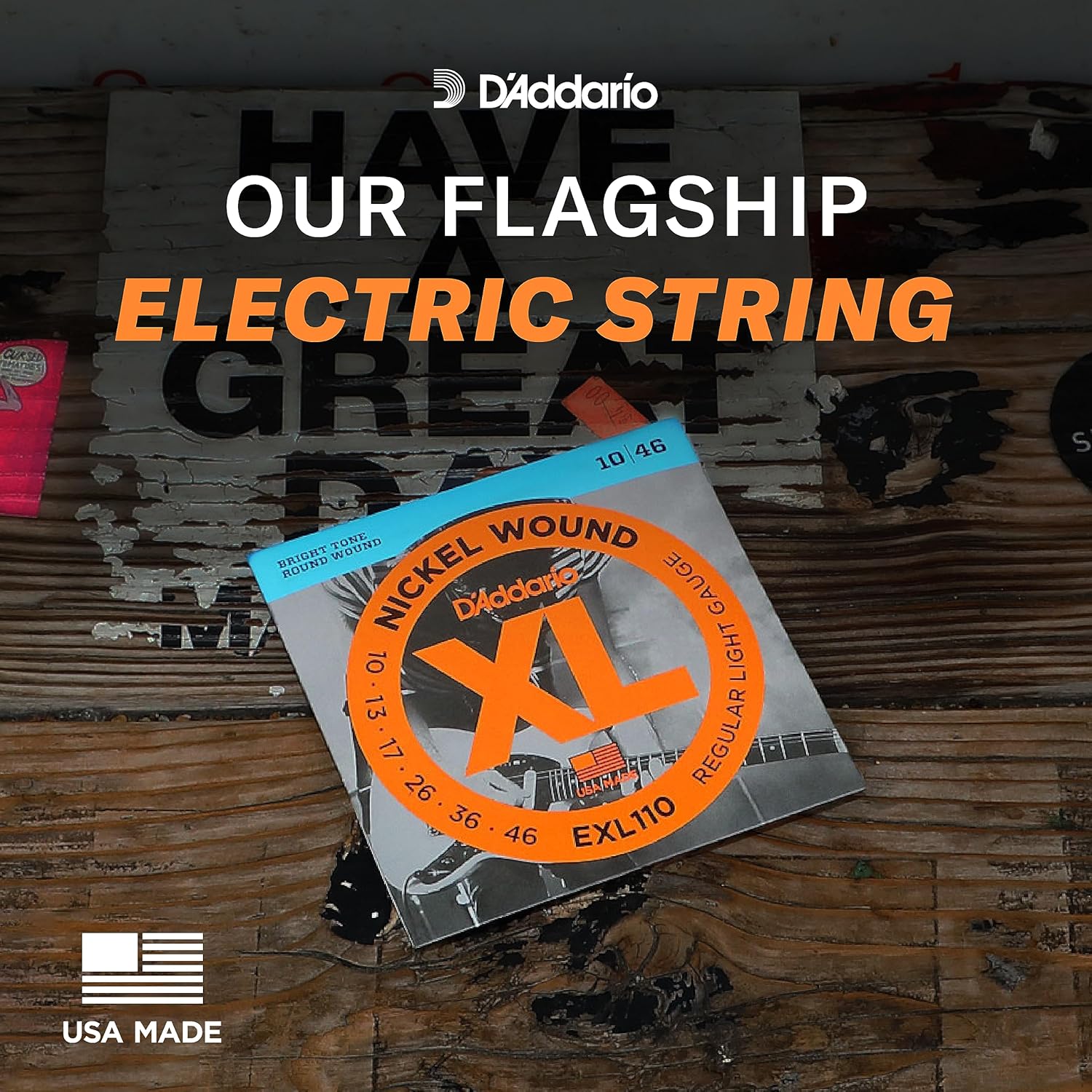 Electric Regular {Light Gauge10/46 BRIGHT TONE ROUND WOUND} Guitar Strings (Bronze)