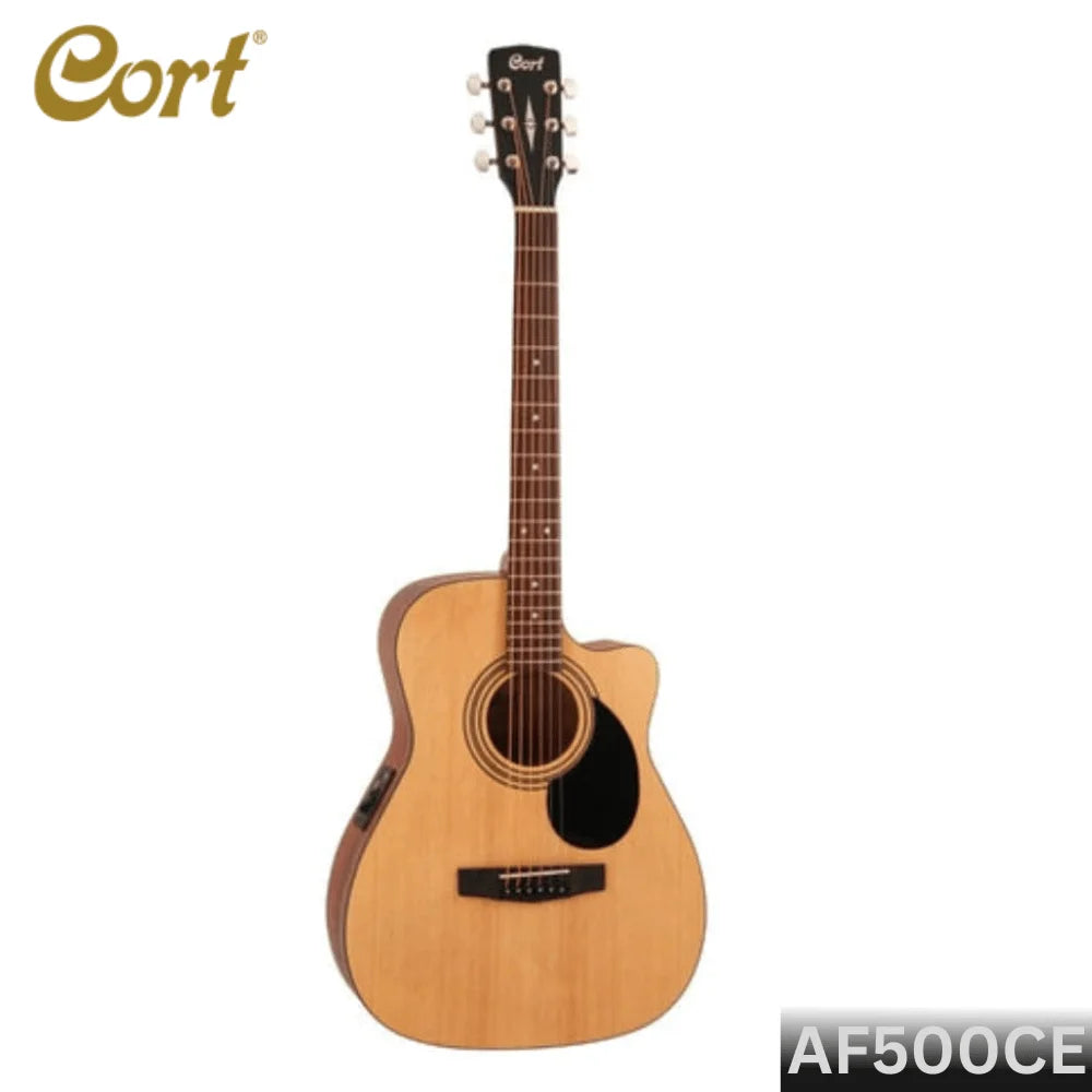 Cort AF500C OP Standard Series Cutaway Acoustic Guitar - Open Pore
