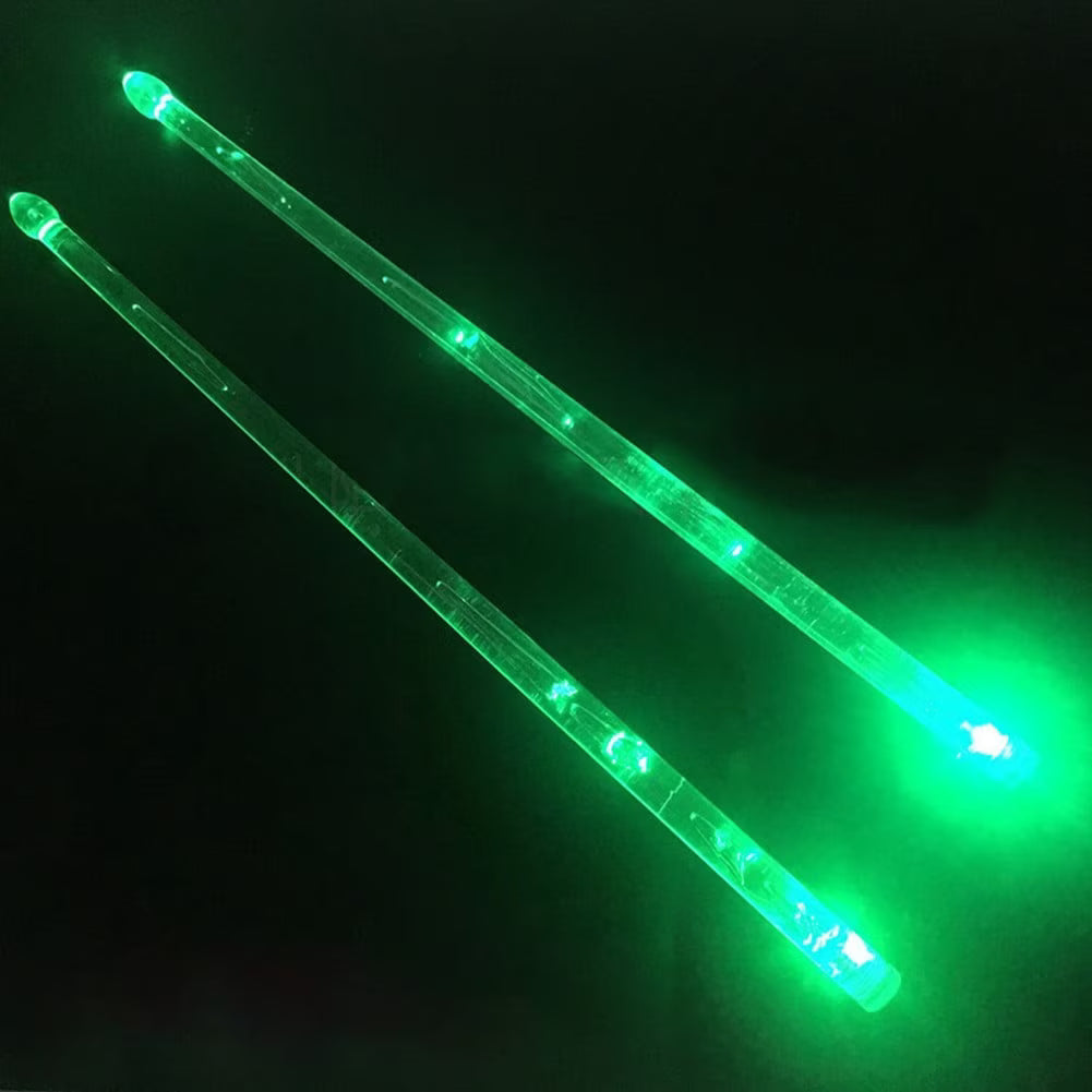 ROCKSTIX 2HD GREEN, BRIGHT LED LIGHT UP DRUMSTICKS