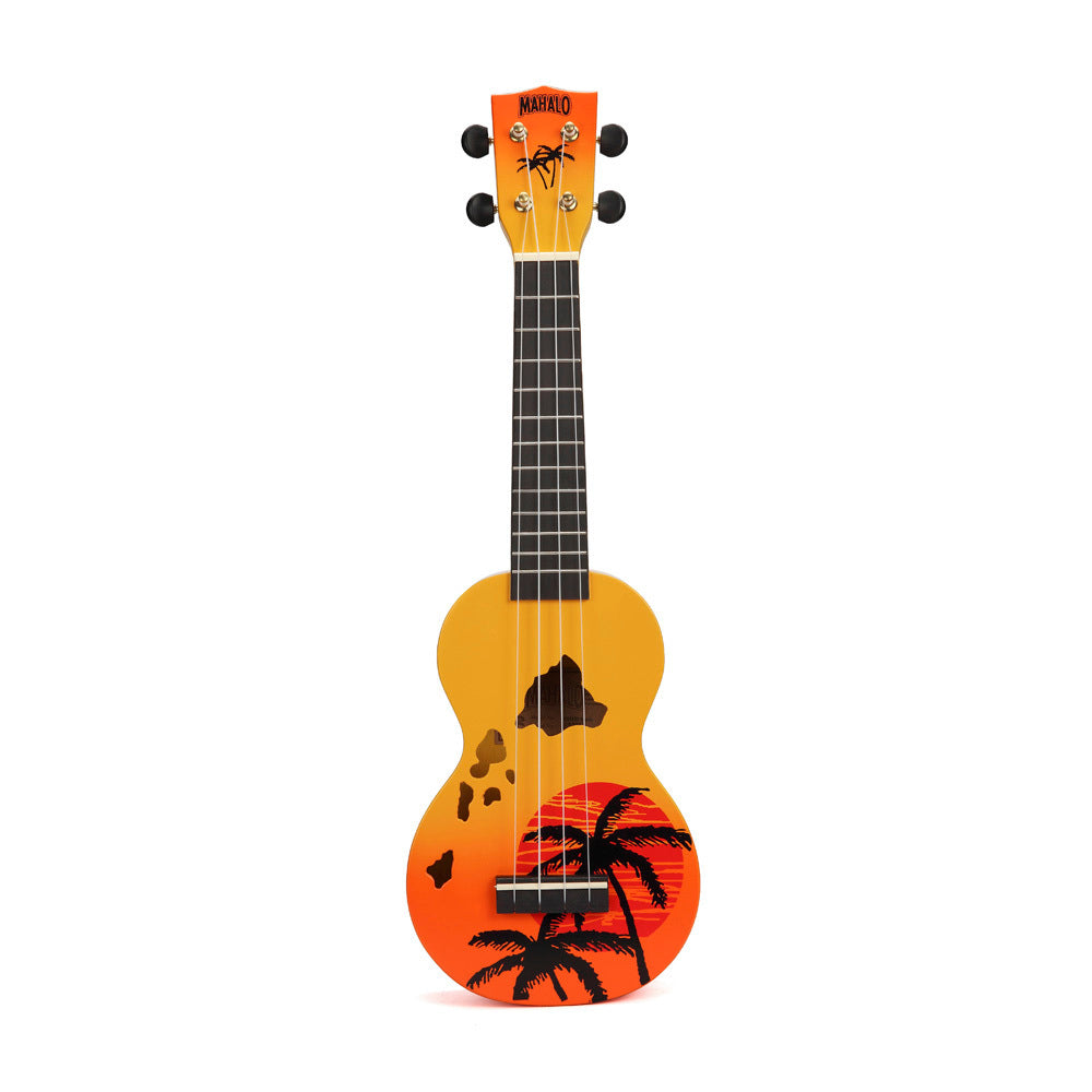 Mahalo MD1HAORB Designer Series Soprano Ukulele - Orange Burst