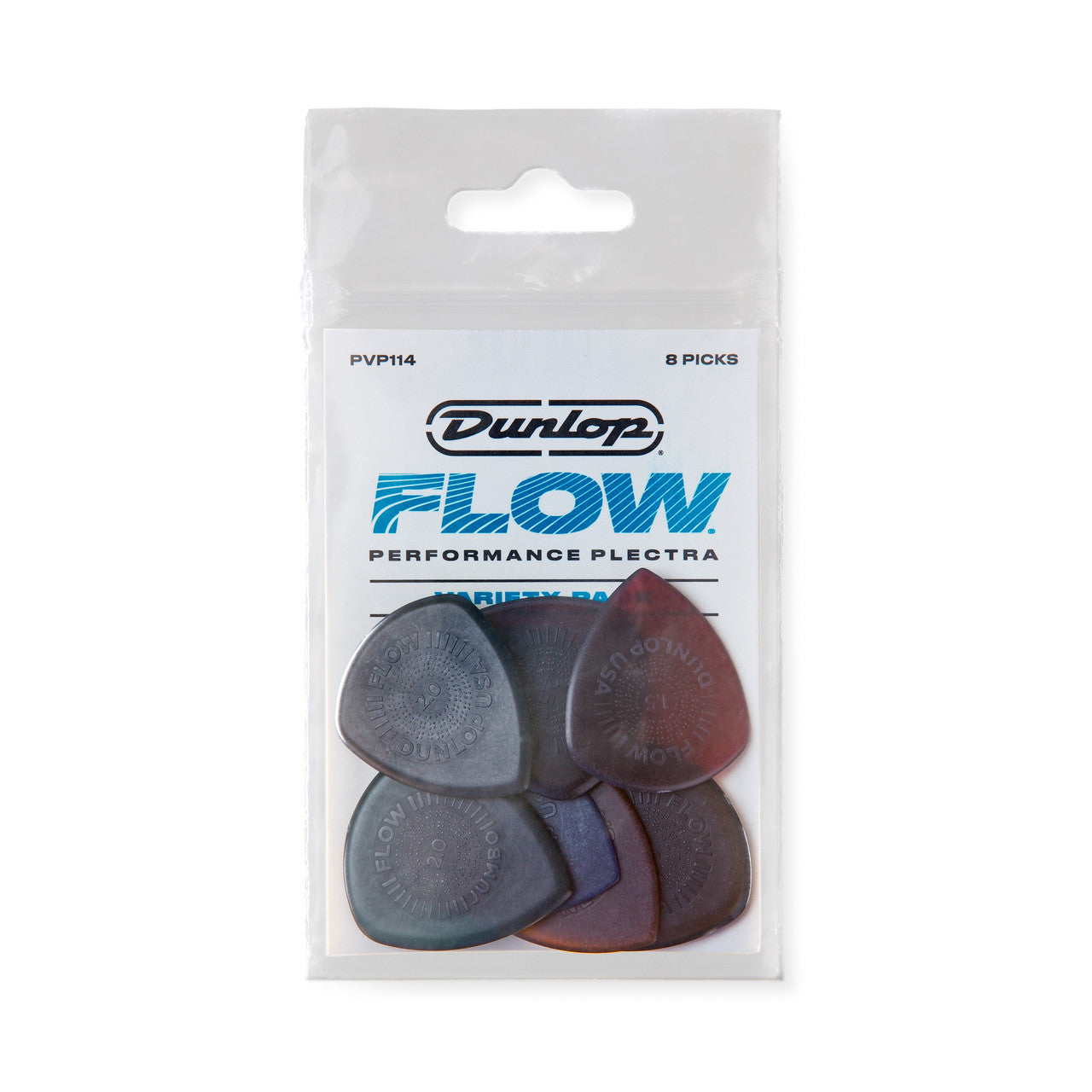 Dunlop PVP 114 Picks Variety Flow Pack (8 Pack)
