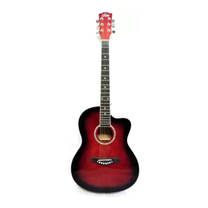 Trinity TNY 3910 WRS Acoustic Guitar Linden Wood Rosewood Right Hand Orientation (Red, Black)
