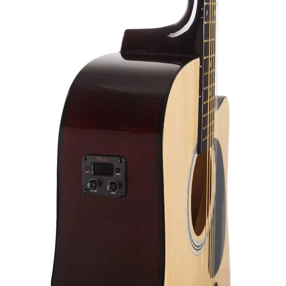 Fender Semi Acoustic Guitar SA-105CE Natual
