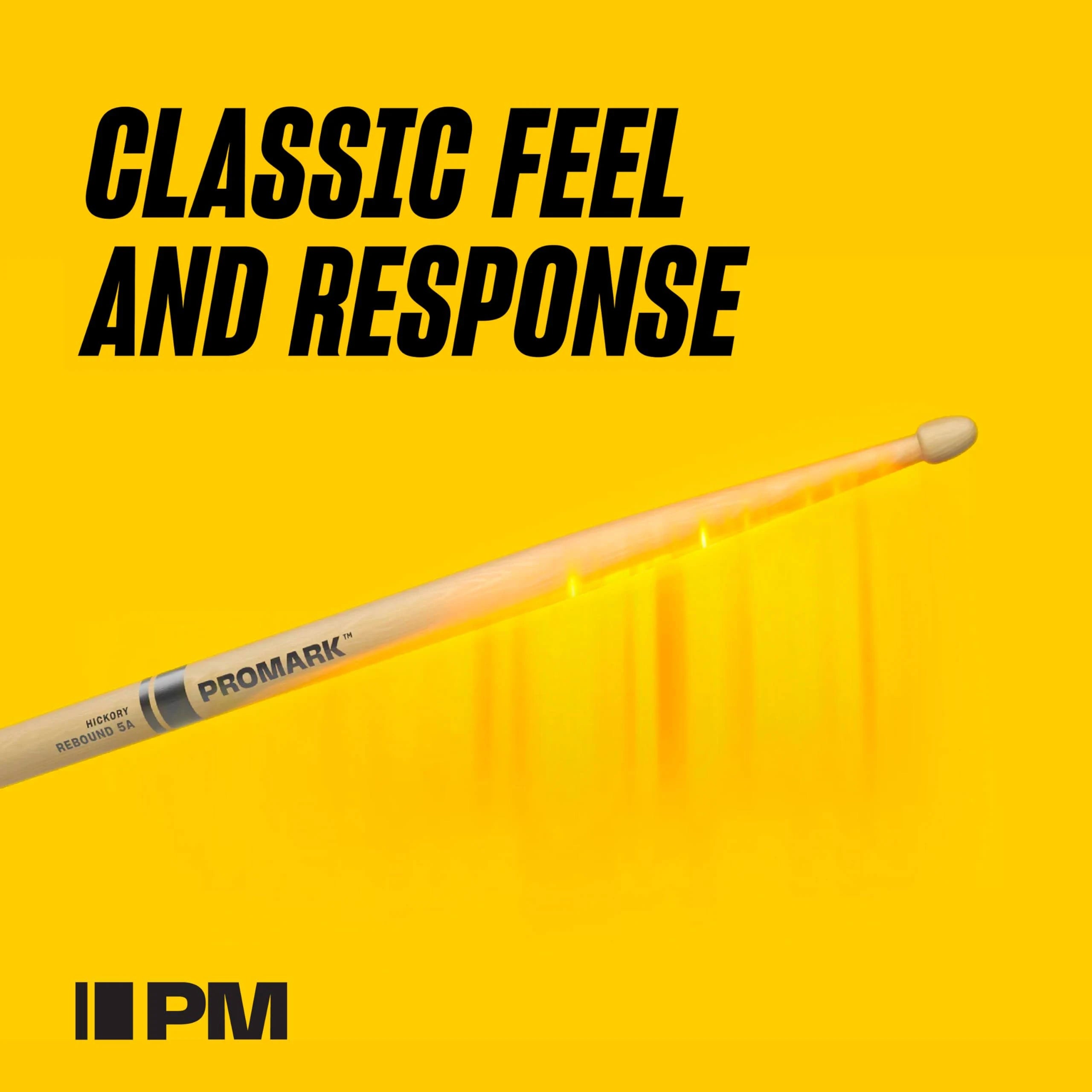 ProMark TX5BW American Hickory Single Pair Wood Tip Drum Sticks